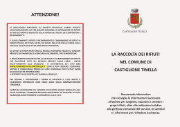 Scarica il libretto di istruzioni per la raccolta e lo smaltimento dei rifiuti