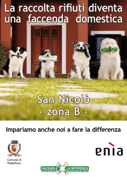 Opuscolo zona B - Comune di Rottofreno