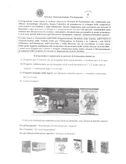 $ervioo ilnternazionaie Permanento @