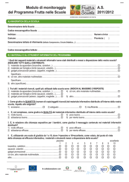 Modulo di monitoraggio - Istituto comprensivo di Villanova Mondov&igrave;