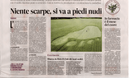 Niente scarpe, si va a piedi nudi