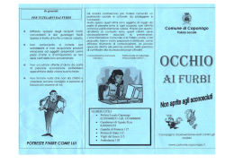 Occhio ai furbi - Insieme Per Una Nuova CAPONAGO