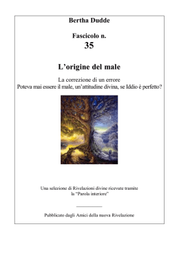 L`origine del male