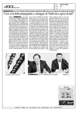cosi` si fa della propaganda a vantaggio di vitali