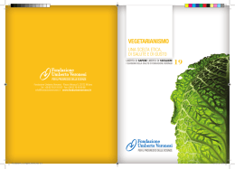 vegetarianismo - Fondazione per la Scienza