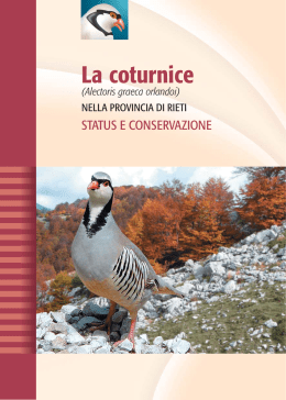 Coturnice 2 opuscolo 2006 - Universit&agrave; degli Studi della Tuscia