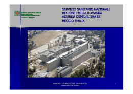 Presentazione - Azienda Ospedaliera di Reggio Emilia