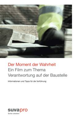 Der Moment der Wahrheit/Le moment de v&eacute;rit&eacute;/Il momento