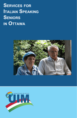 services for italian speaking seniors in ottawa