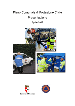 presentazione piano protezione civile