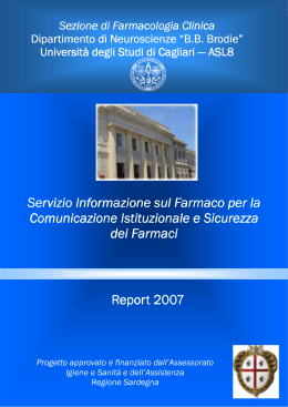 Report SIF 2007 - Servizio di informazione sul farmaco