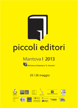 Opuscolo 2013.indd - Biblioteca Mediateca Gino Baratta