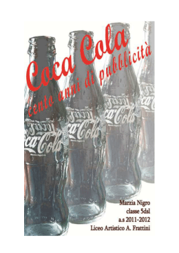 Capitolo 1 La storia della Coca Cola