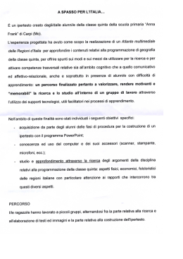 a spasso per l`italia
