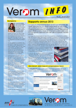 Verom Info No. 23 / Giugno 2014