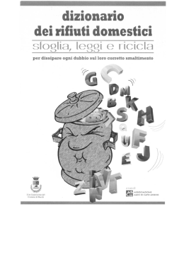 Dizionario dei rifiuti domestici