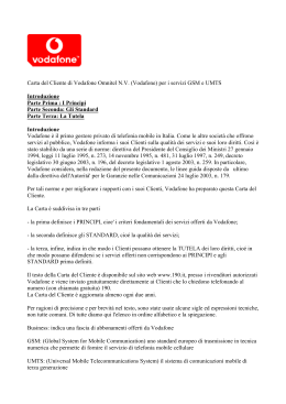 Carta Servizi Vodafone