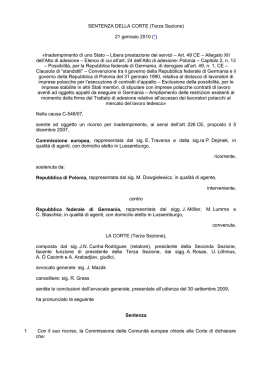 Sentenza della Corte - 21.1.2010 &ndash; Causa C‑546/07