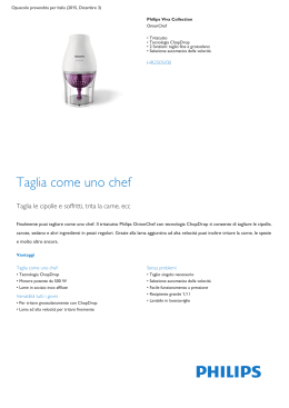Product Leaflet: Tritatutto OnionChef con tecnologia
