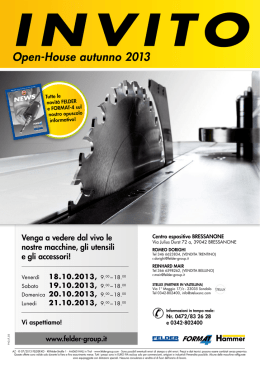 Open-House autunno 2013