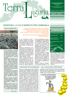 Leggi il numero di Marzo di Terra di Liguria in pdf