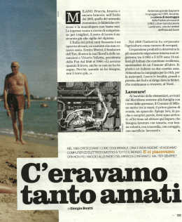 anni `60: c`eravamo tanto amati