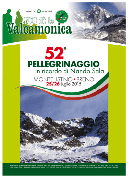 Noi d&egrave; la Valcamonica N&deg; 32 aprile 2015