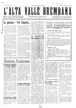 Domenica - Valle Brembana