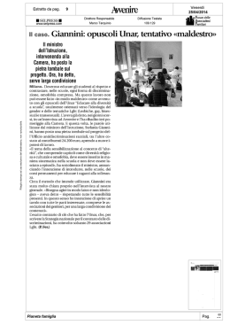 opuscoli Unar, tentativo maldestro