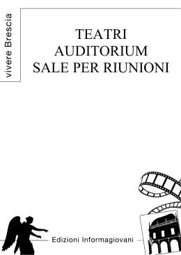 Teatri auditorium sale per riunioni