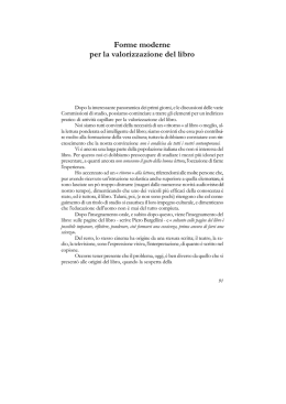 Forme moderne per la valorizzazione del libro