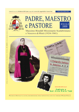 Padre Maestro e Pastore 2009 N.1-2