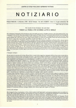 anno 1988, n. 3 - Centro di studi teologici Germano Pattaro