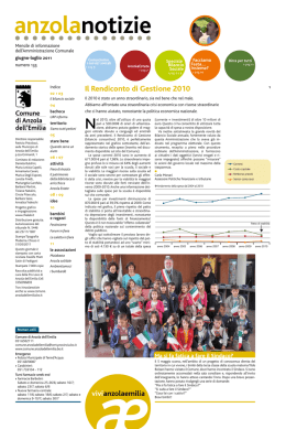 Il Rendiconto di Gestione 2010