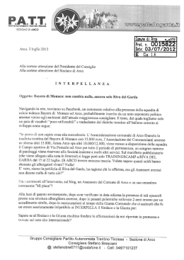 Testo dell`interpellanza (File