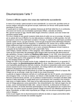 Disumanizzare l`arte