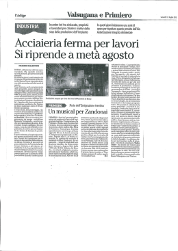 Incontro ieri tra sindacato, propriet&agrave;