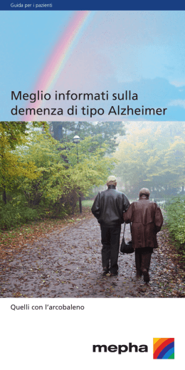 Meglio informati sulla demenza di tipo Alzheimer