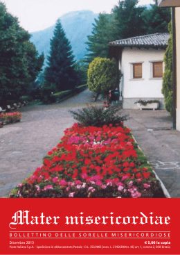 Mater misericordiae - Congregazione Sorelle Misericordiose