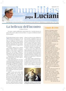 La bellezza dell`incontro - Centro di Spiritualit&agrave; e Cultura "Papa