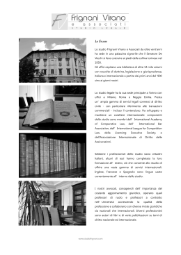 Brochure - Studio Legale Frignani e Associati