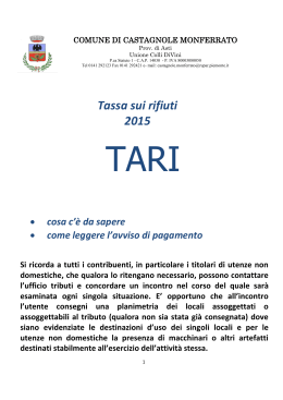 OPUSCOLO TARI - comuninrete.at.it