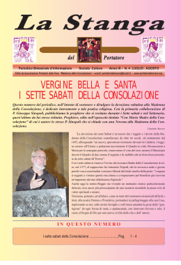 Agosto 2012 (Anno IX - n. 4) - Associazione Portatori della Vara
