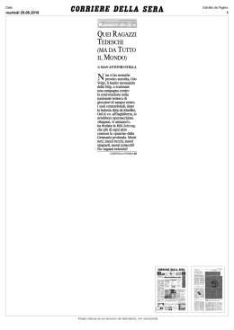 CORRI ERE DELLA SERA