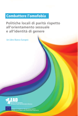 Combattere l`omofobia - Provincia di Cremona