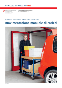 movimentazione manuale di carichi