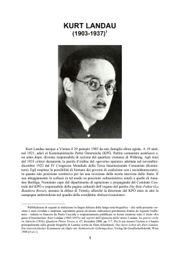 Paolo Casciola, Kurt Landau