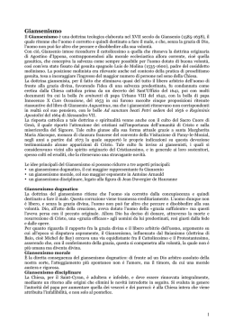 Giansenismo - Convitto Nazionale Maria Luigia