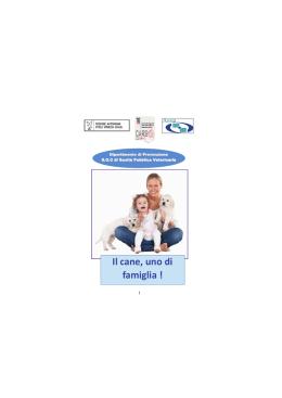 Il cane, uno di famiglia