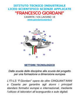 brochure - ITIS-LS Giordani Caserta